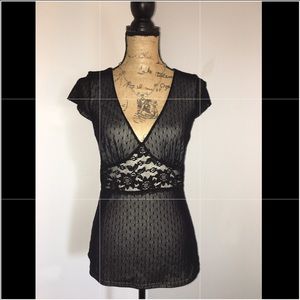 🛑SOLD🛑 White House Black Market WHBM Lace Top Blouse